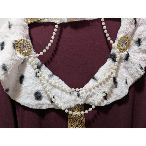 NEW! Royal Storybook Queen Medieval Sz XL Halloween Costume Christmas Mrs Claus - Picture 3 of 15